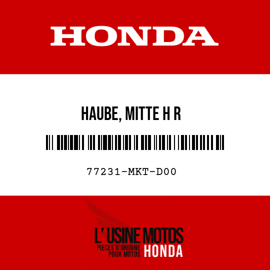 image de 77231-MKT-D00 HAUBE, MITTE H R