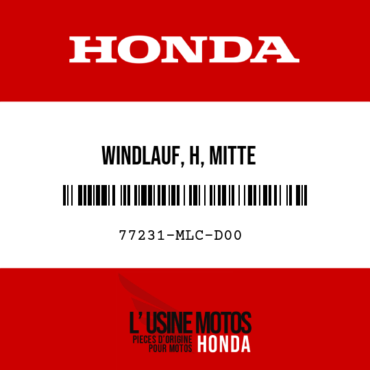 image de 77231-MLC-D00 WINDLAUF, H, MITTE