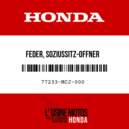 image de 77233-MCJ-000 FEDER, SOZIUSSITZ-OFFNER