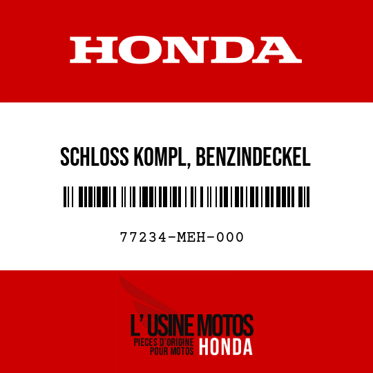 image de 77234-MEH-000 SCHLOSS KOMPL, BENZINDECKEL