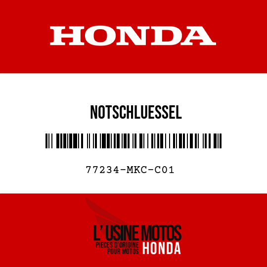 image de 77234-MKC-C01 NOTSCHLUESSEL
