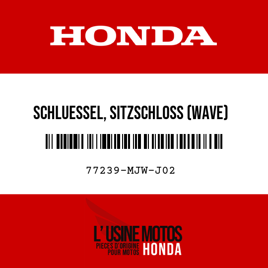 image de 77239-MJW-J02 SCHLUESSEL, SITZSCHLOSS (WAVE)