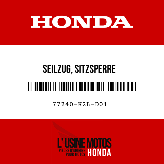 image de 77240-K2L-D01 SEILZUG, SITZSPERRE