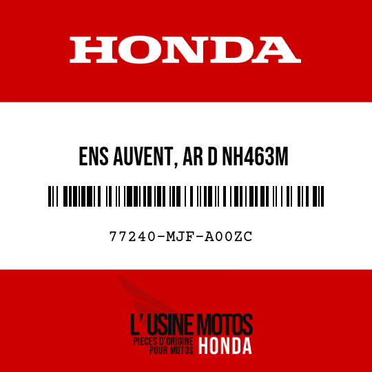image de 77240-MJF-A00ZC ENS AUVENT, AR D NH463M