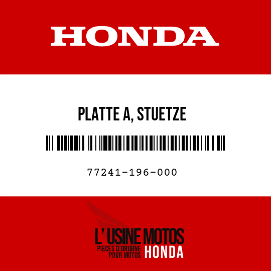 image de 77241-196-000 PLATTE A, STUETZE
