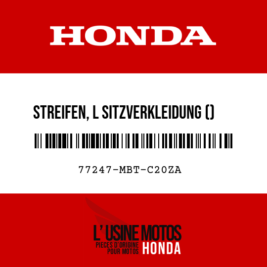 image de 77247-MBT-C20ZA STREIFEN, L SITZVERKLEIDUNG () TYPE1
