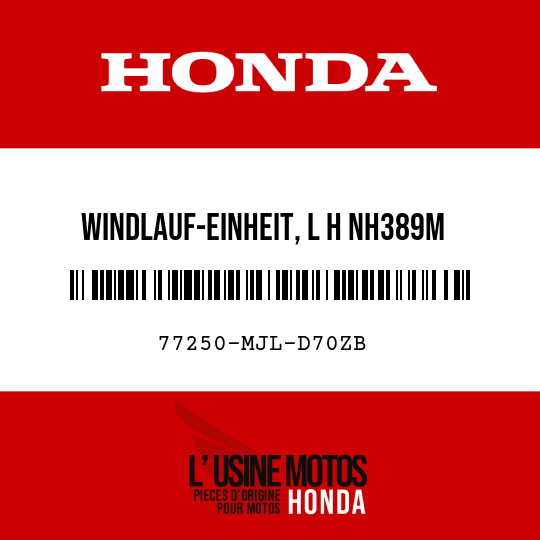 image de 77250-MJL-D70ZB WINDLAUF-EINHEIT, L H NH389M