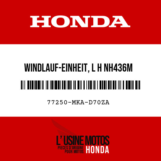 image de 77250-MKA-D70ZA WINDLAUF-EINHEIT, L H NH436M