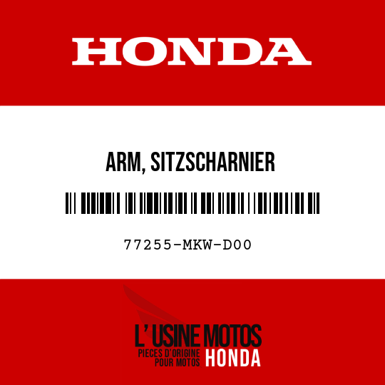 image de 77255-MKW-D00 ARM, SITZSCHARNIER
