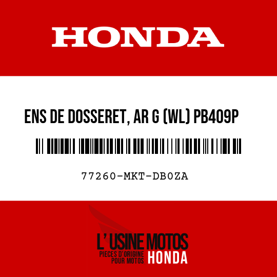 image de 77260-MKT-DB0ZA ENS DE DOSSERET, AR G (WL) PB409P