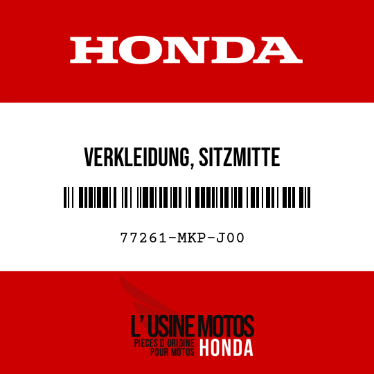 image de 77261-MKP-J00 VERKLEIDUNG, SITZMITTE