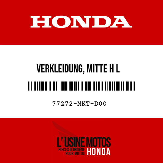 image de 77272-MKT-D00 VERKLEIDUNG, MITTE H L