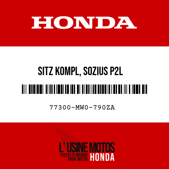 image de 77300-MW0-790ZA SITZ KOMPL, SOZIUS P2L 