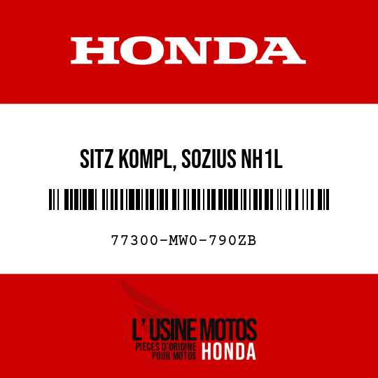 image de 77300-MW0-790ZB SITZ KOMPL, SOZIUS NH1L 