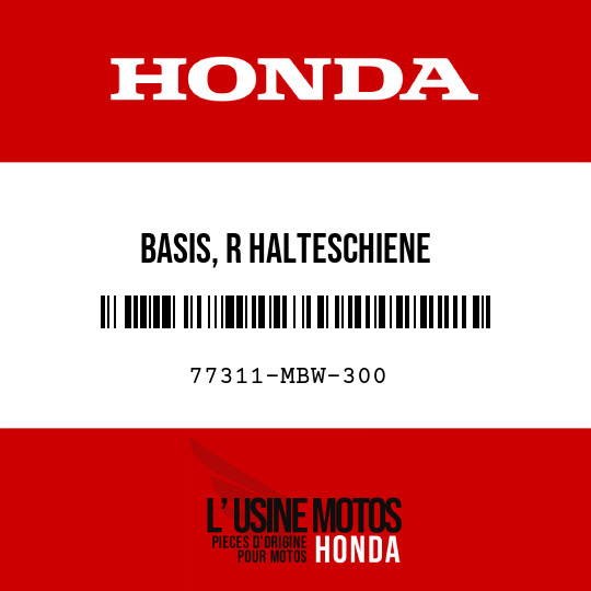 image de 77311-MBW-300 BASIS, R HALTESCHIENE