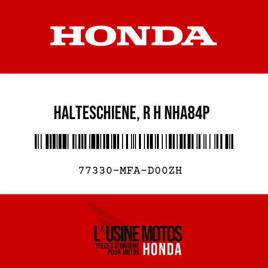 image de 77330-MFA-D00ZH HALTESCHIENE, R H NHA84P
