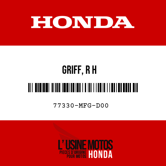image de 77330-MFG-D00 GRIFF, R H