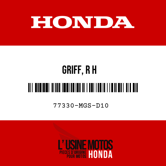image de 77330-MGS-D10 GRIFF, R H