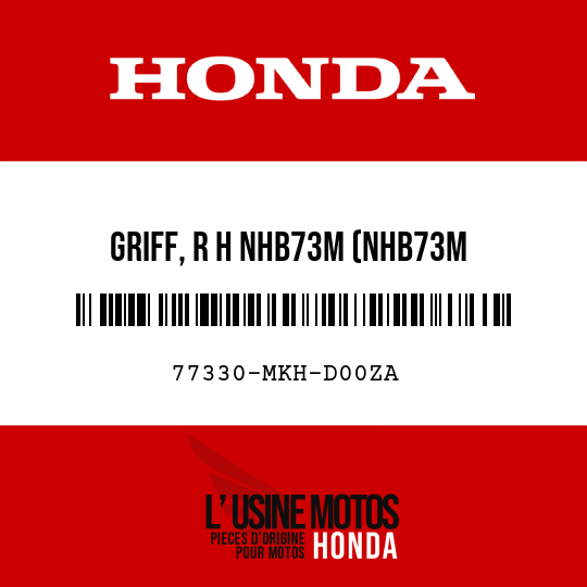 image de 77330-MKH-D00ZA GRIFF, R H NHB73M (NHB73M ALPA-SILBERMETALLIC MATT)