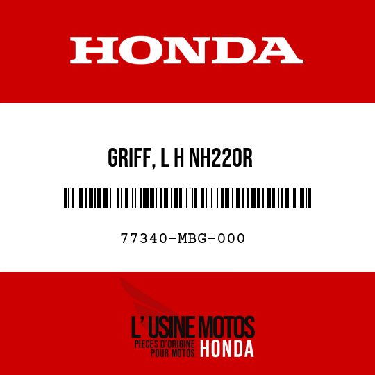 image de 77340-MBG-000 GRIFF, L H NH220R 