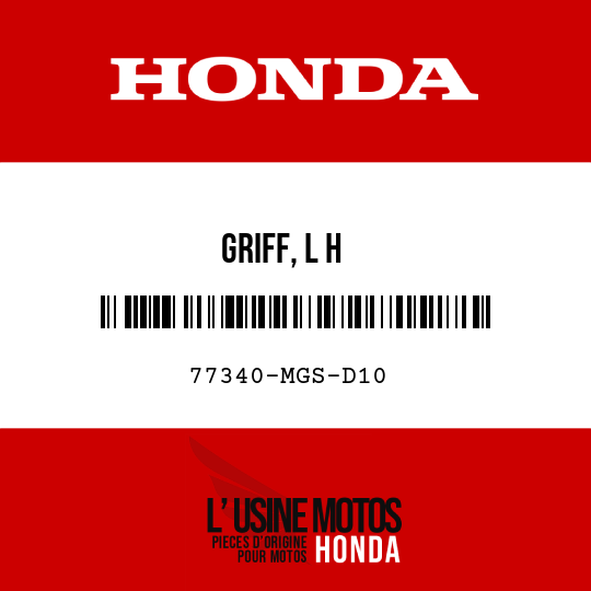 image de 77340-MGS-D10 GRIFF, L H