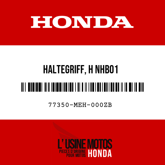 image de 77350-MEH-000ZB HALTEGRIFF, H NHB01