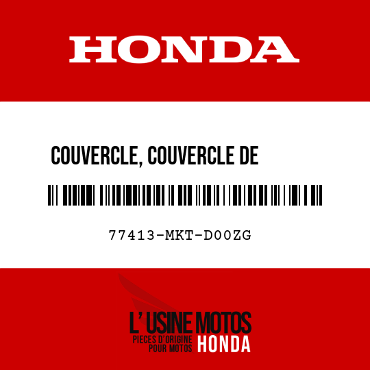 image de 77413-MKT-D00ZG COUVERCLE, COUVERCLE DE       REMPLISSAGE DE CARBURANT NHD05