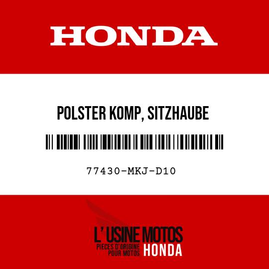 image de 77430-MKJ-D10 POLSTER KOMP, SITZHAUBE