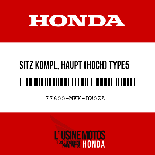 image de 77600-MKK-DW0ZA SITZ KOMPL, HAUPT (HOCH) TYPE5