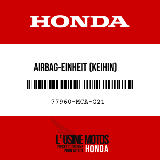 image de 77960-MCA-G21 AIRBAG-EINHEIT (KEIHIN)