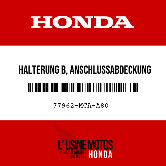 image de 77962-MCA-A80 HALTERUNG B, ANSCHLUSSABDECKUNG