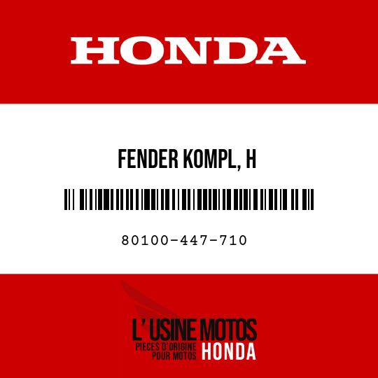 image de 80100-447-710 FENDER KOMPL, H