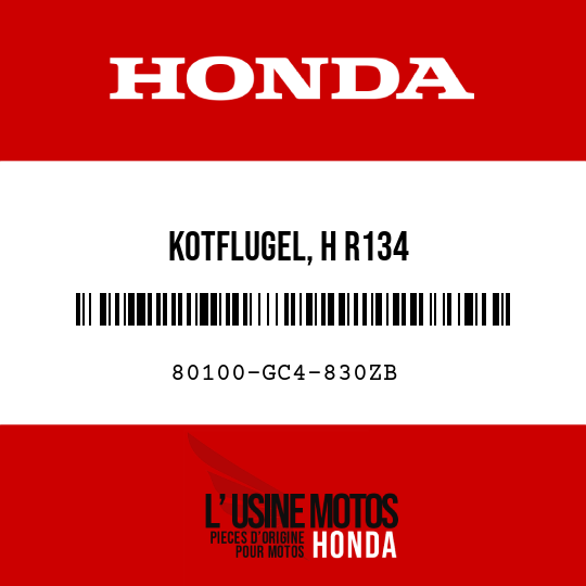 image de 80100-GC4-830ZB KOTFLUGEL, H R134 