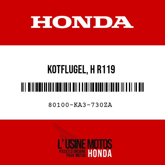 image de 80100-KA3-730ZA KOTFLUGEL, H R119 