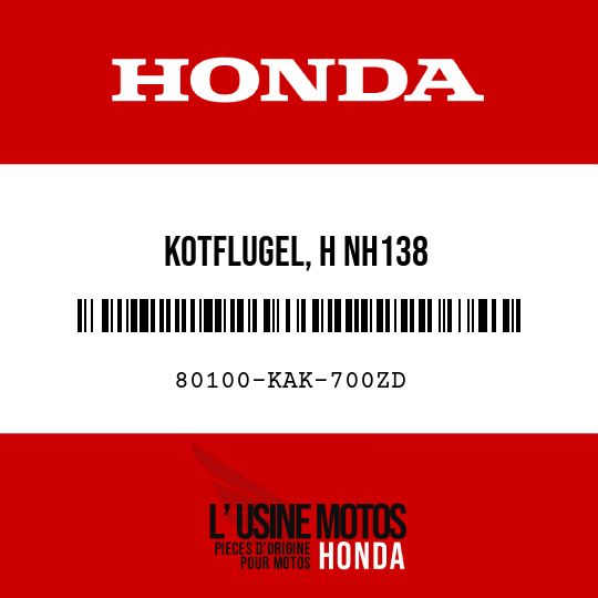 image de 80100-KAK-700ZD KOTFLUGEL, H NH138 