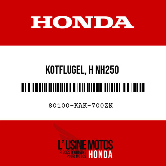 image de 80100-KAK-700ZK KOTFLUGEL, H NH250 