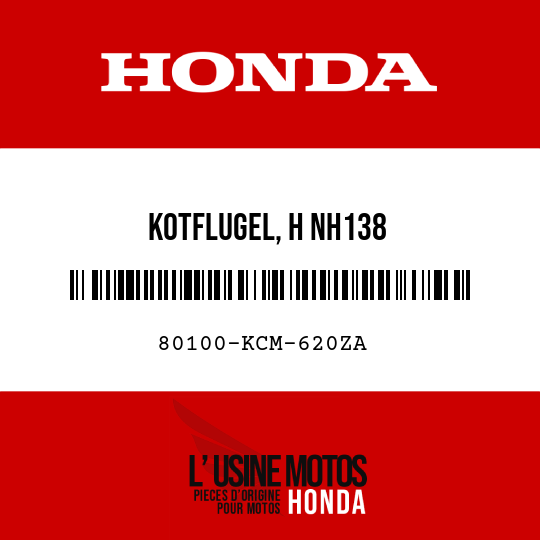 image de 80100-KCM-620ZA KOTFLUGEL, H NH138 