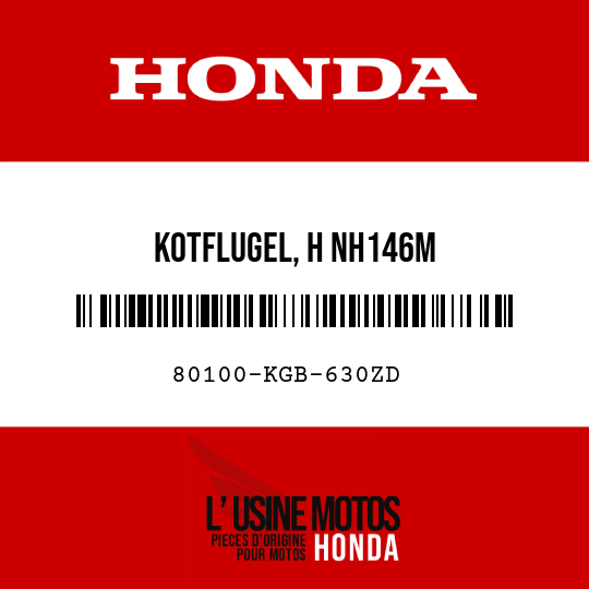 image de 80100-KGB-630ZD KOTFLUGEL, H NH146M 