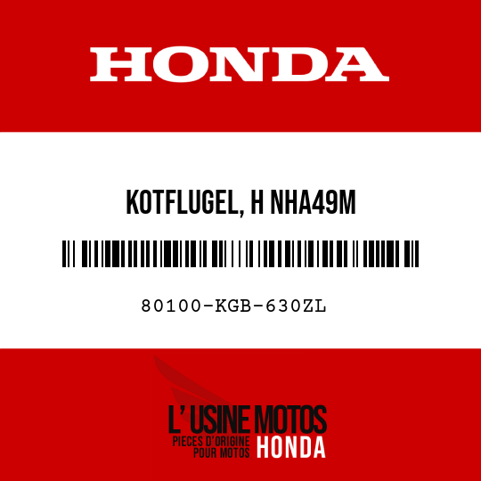 image de 80100-KGB-630ZL KOTFLUGEL, H NHA49M 