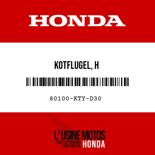 image de 80100-KTY-D30 KOTFLUGEL, H