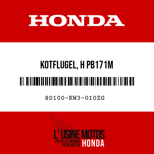 image de 80100-KW3-010ZG KOTFLUGEL, H PB171M 