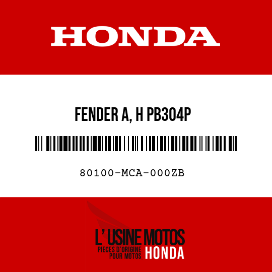 image de 80100-MCA-000ZB FENDER A, H PB304P 