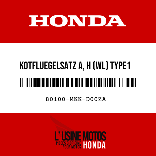image de 80100-MKK-D00ZA KOTFLUEGELSATZ A, H (WL) TYPE1