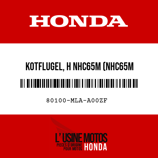 image de 80100-MLA-A00ZF KOTFLUGEL, H NHC65M (NHC65M IRIDIUMGRAU-METALLIC)