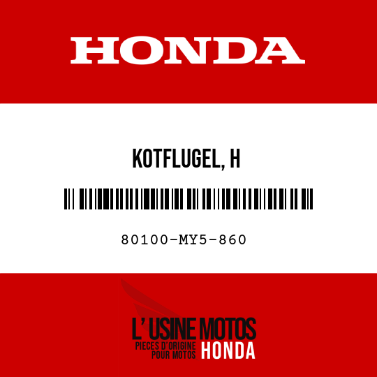 image de 80100-MY5-860 KOTFLUGEL, H