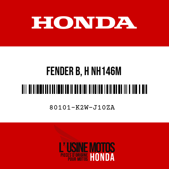 image de 80101-K2W-J10ZA FENDER B, H NH146M