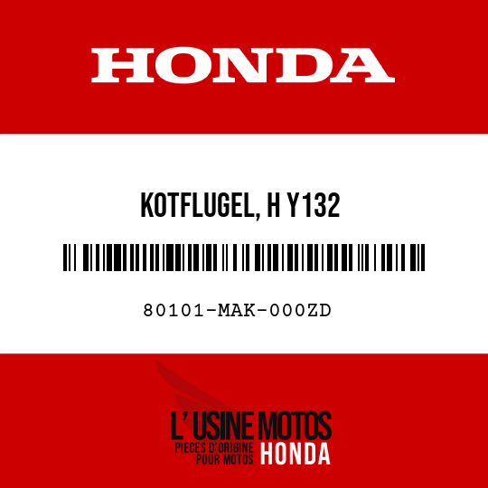 image de 80101-MAK-000ZD KOTFLUGEL, H Y132 