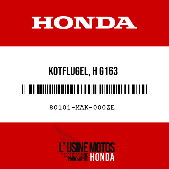 image de 80101-MAK-000ZE KOTFLUGEL, H G163 