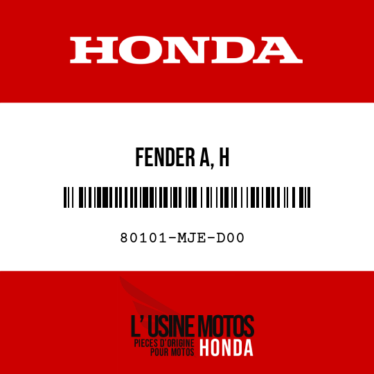 image de 80101-MJE-D00 FENDER A, H