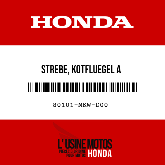 image de 80101-MKW-D00 STREBE, KOTFLUEGEL A